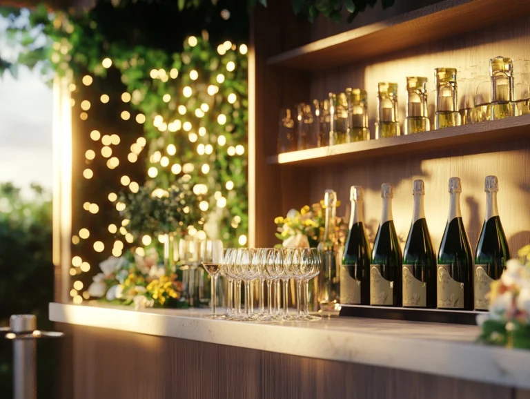 Personalise Prosecco Cart for a Wedding Events