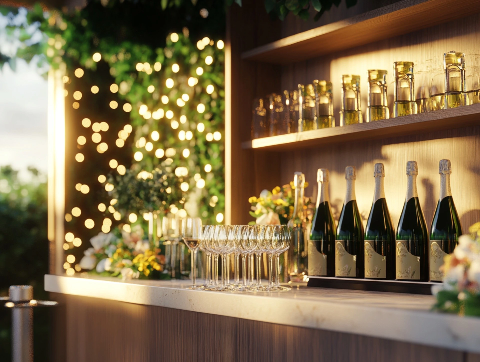 Personalise Prosecco Cart for a Wedding Events