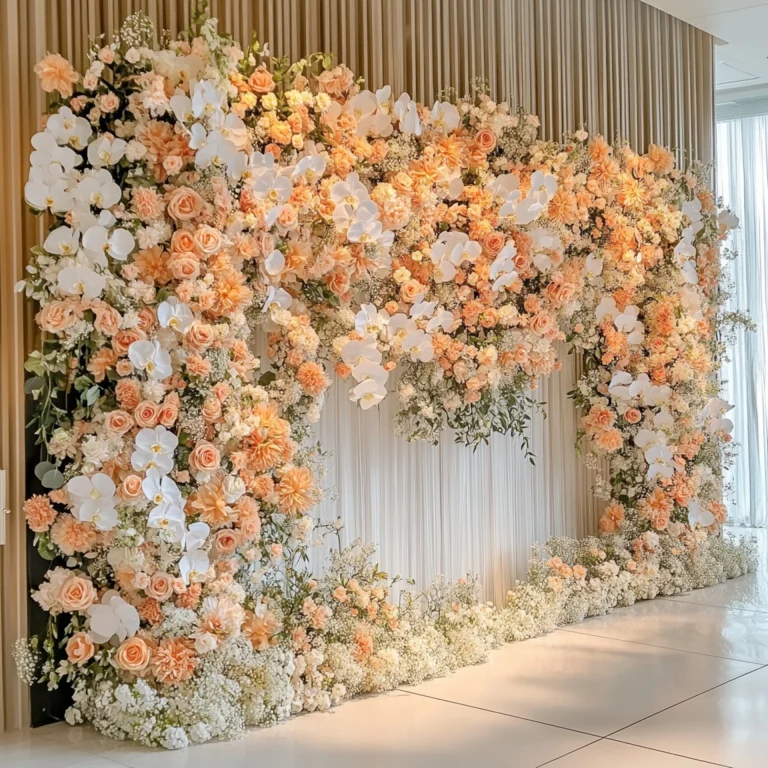 Flower Wall Backdrop and Wedding Backdrop for Events 2025