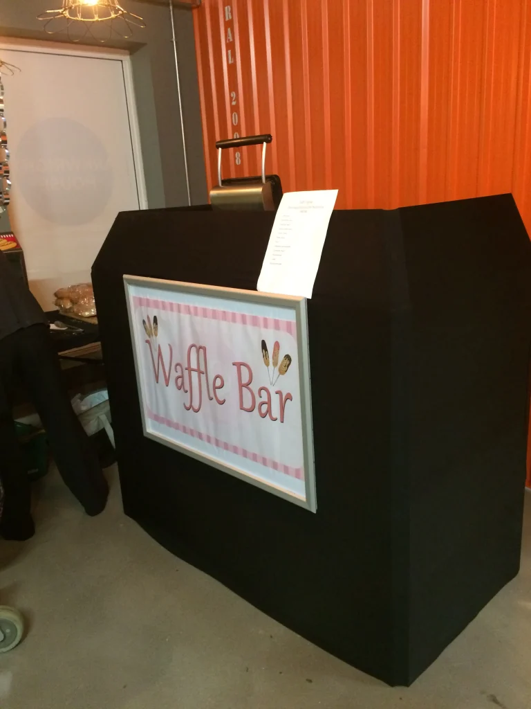 Waffle bar station