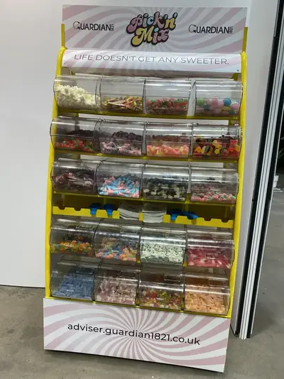 Branded pick n mix stand